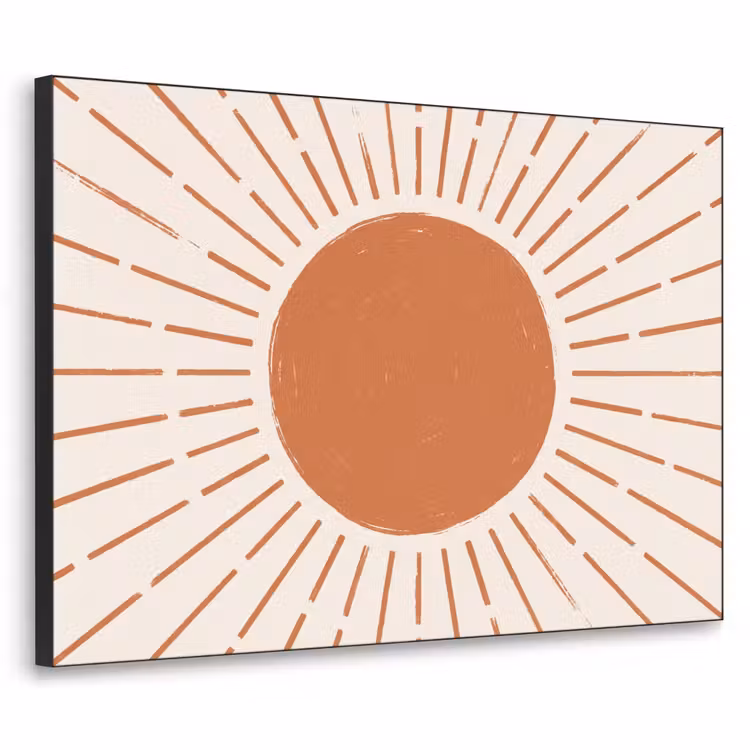 Art frame - Zon - Stralen - Abstract - Terracotta - Modern — 1
