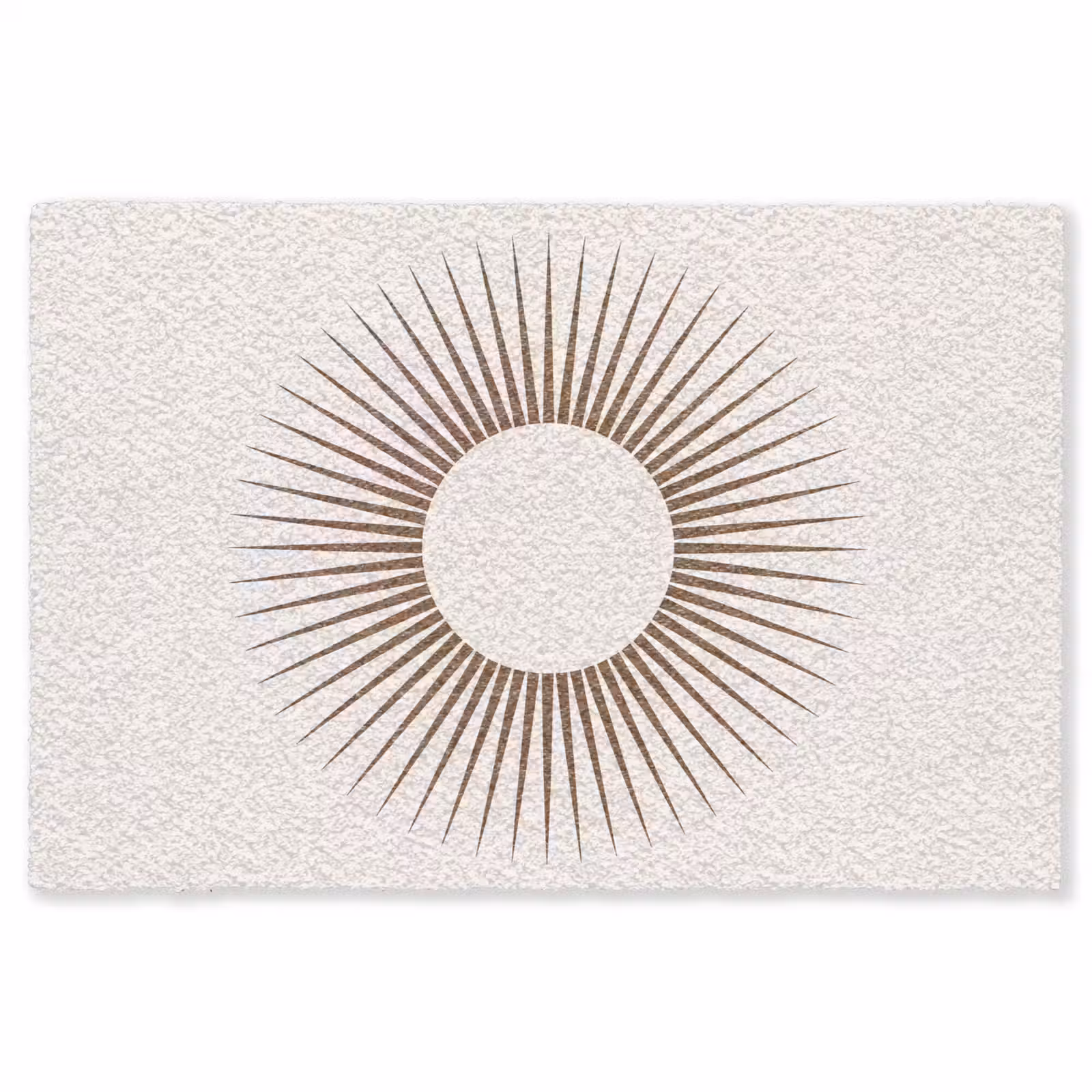 Vloerkleed - Abstract - Zon - Symbool - Modern - Beige — 1