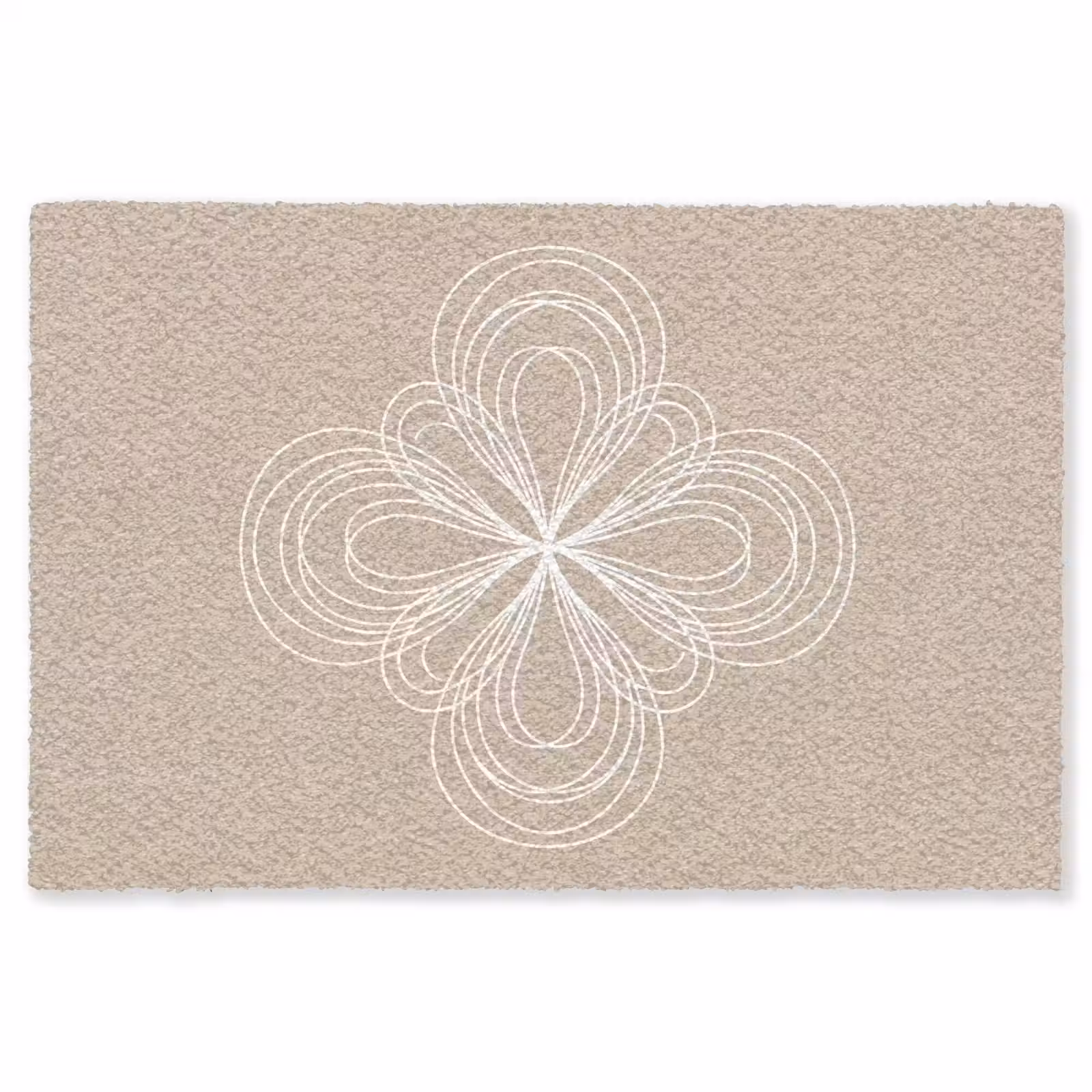 Vloerkleed - Patroon - Lijnen - Abstract - Minimalistisch - Beige — 1