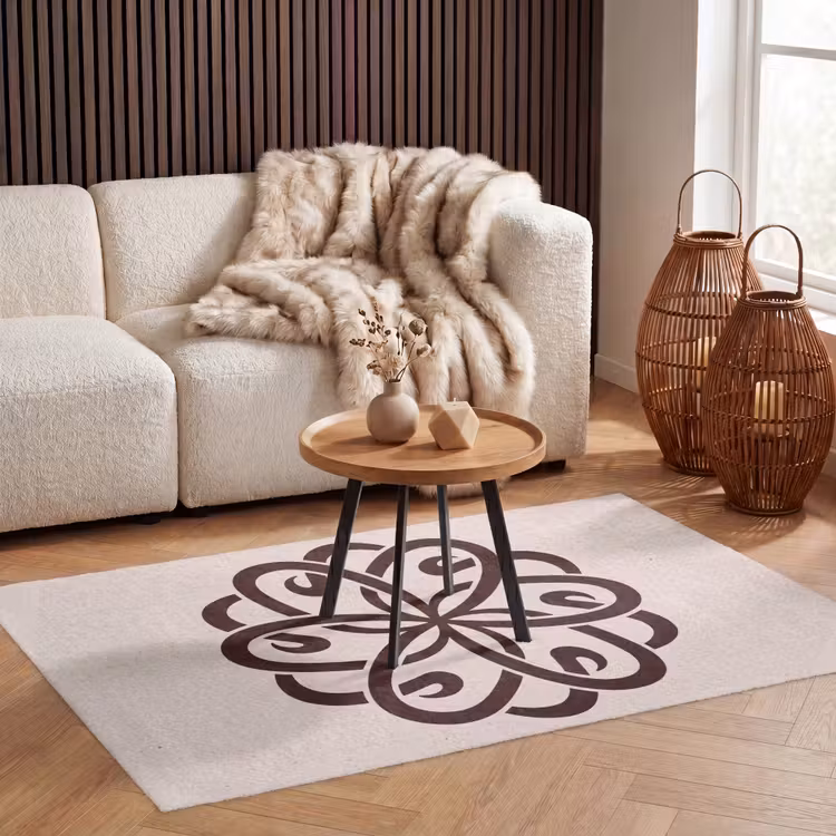 Vloerkleed - Patroon - Knoop - Abstract - Modern - Bruin — 3