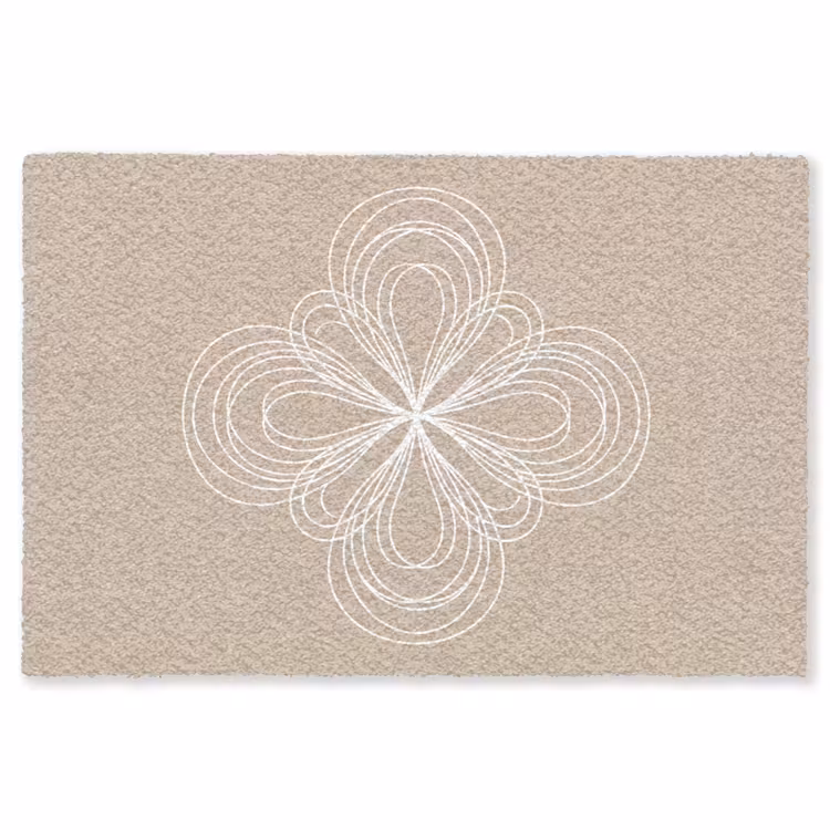 Vloerkleed - Patroon - Lijnen - Abstract - Minimalistisch - Beige — 1