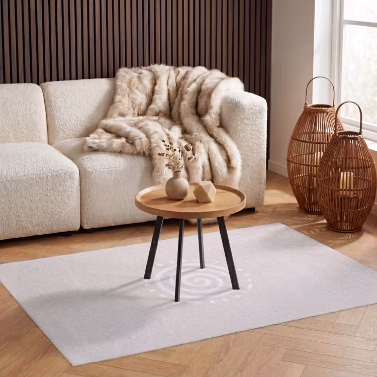 Vloerkleed - Symbool - Spiraal - Abstract - Minimalistisch - Beige — 3