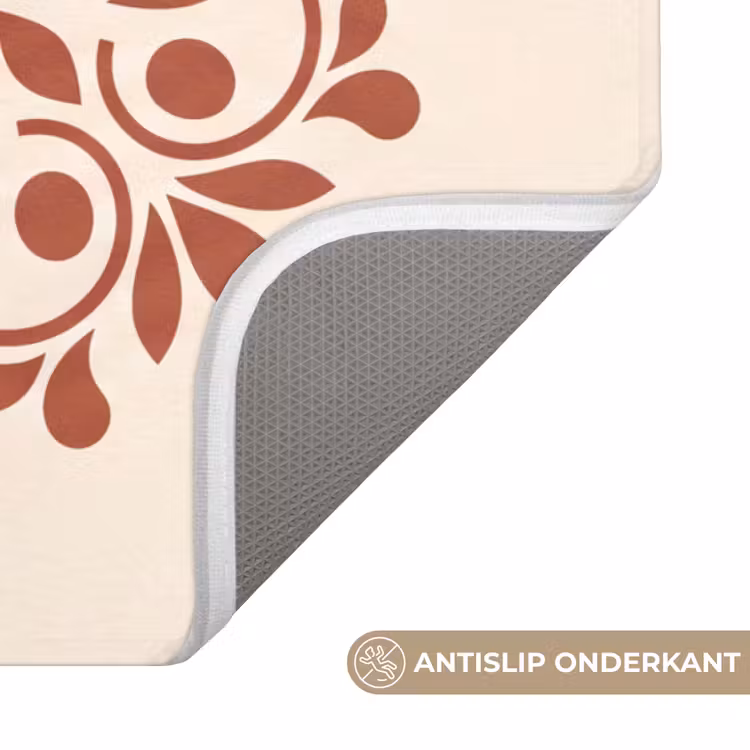WC Mat - Decoratie - Cirkel - Symmetrisch - Modern - Roodbruin — 4