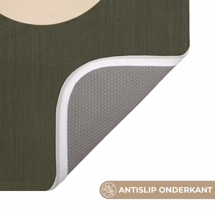 WC Mat - Patroon - Spiraal - Abstract - Modern - Groen — 4