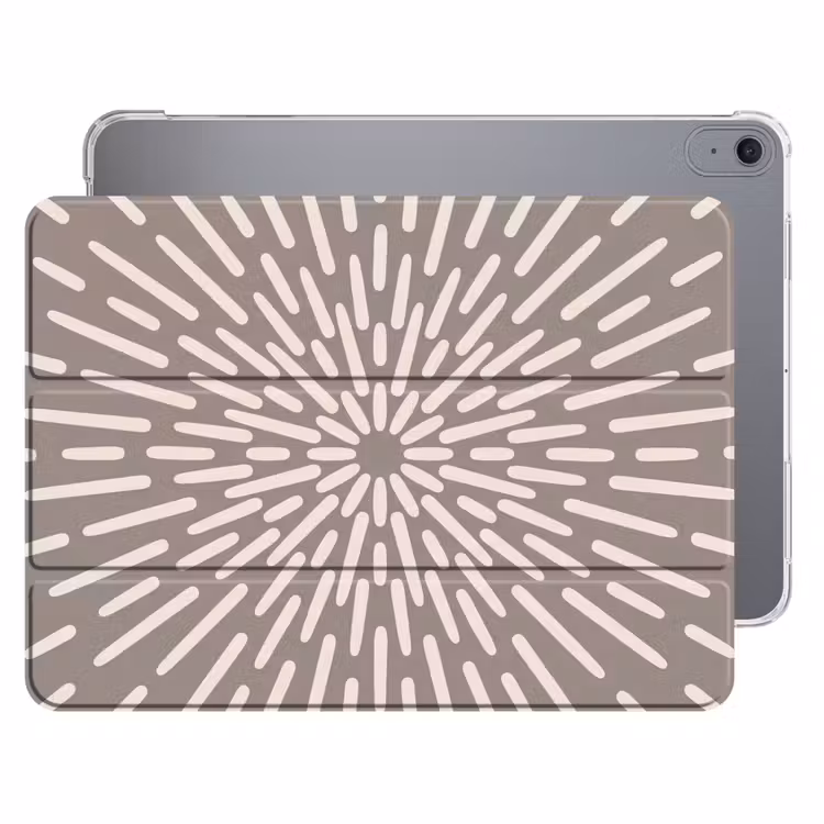 Patroon - Stralen - Abstract - Modern - Grijs — 1
