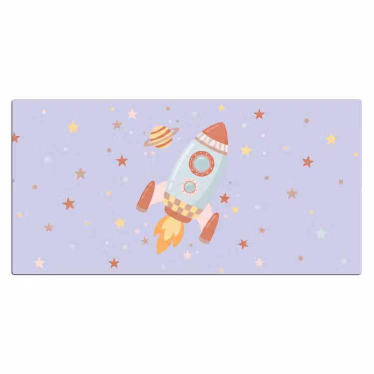 Bureau onderlegger - Raket - Ruimte - Planeet - Illustratie — 2