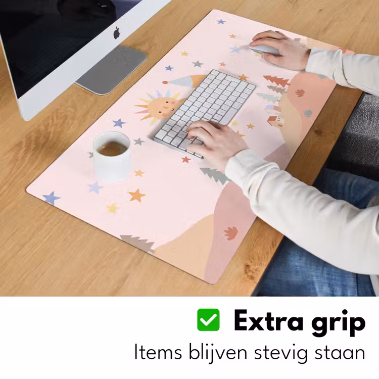 Bureau onderlegger - Zon - Maan - Sterren - Kinderkamer - Pastel — 6