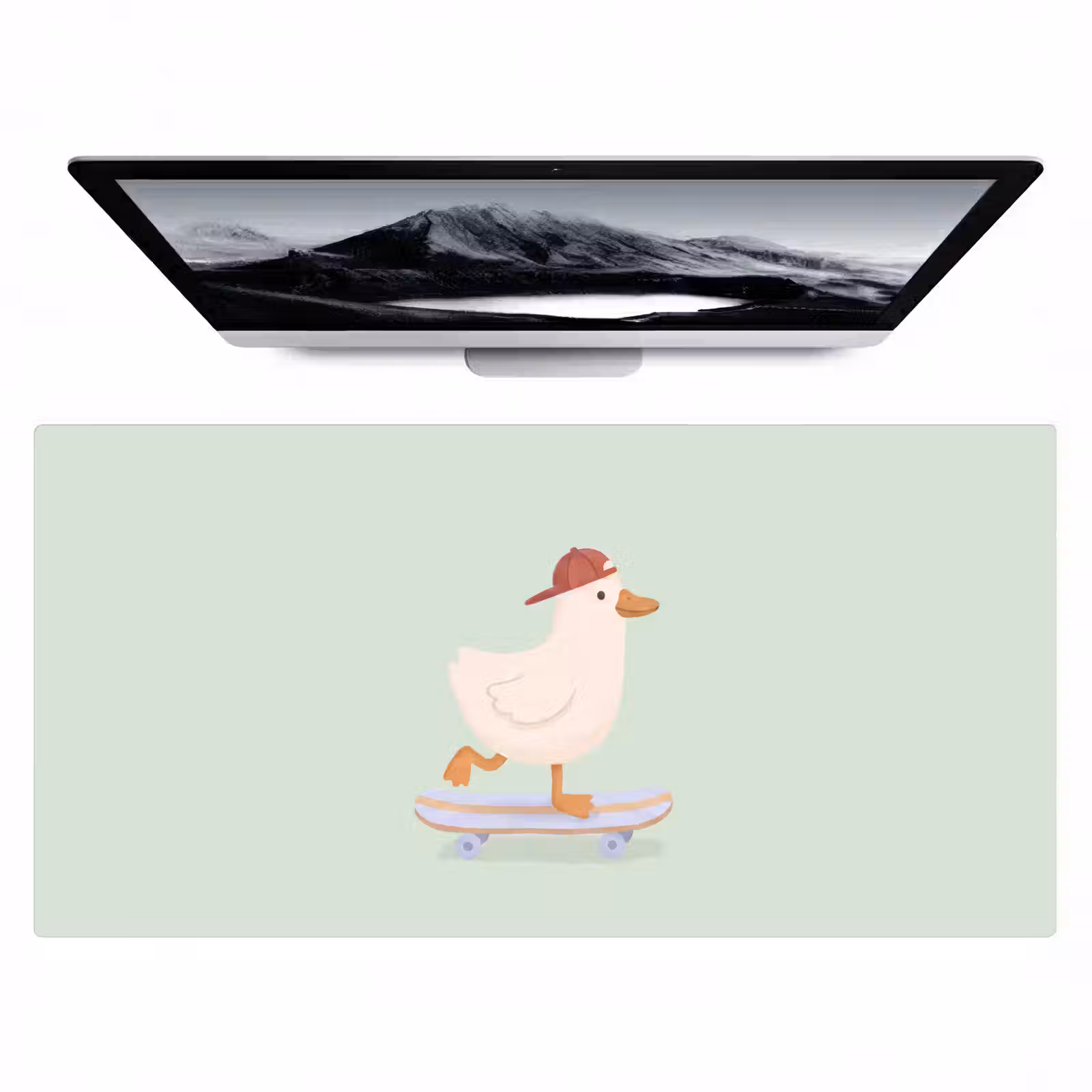 Bureau onderlegger - Vogel - Skateboard - Dieren - Cartoon - Speels — 1