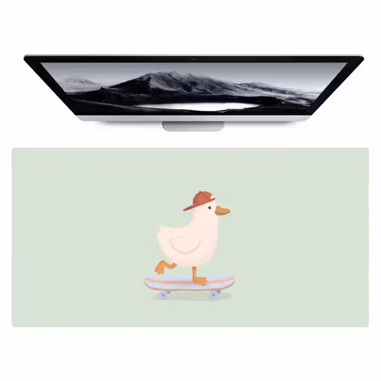 Bureau onderlegger - Vogel - Skateboard - Dieren - Cartoon - Speels — 1