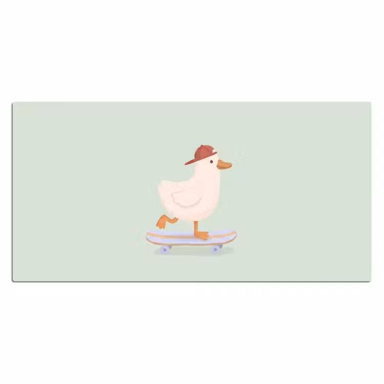 Bureau onderlegger - Vogel - Skateboard - Dieren - Cartoon - Speels — 2