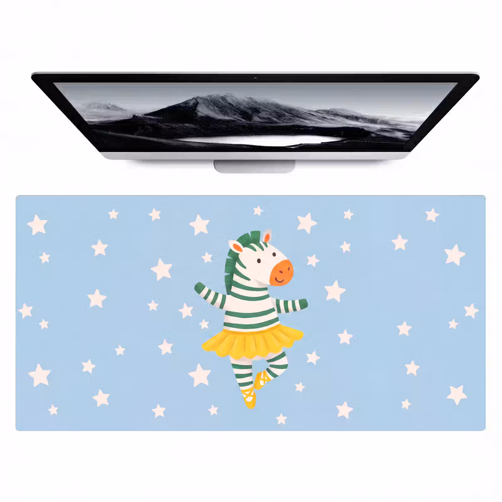 Bureau onderlegger - Dieren - Dans - Illustratie - Kinderkamer - Sterren — 1