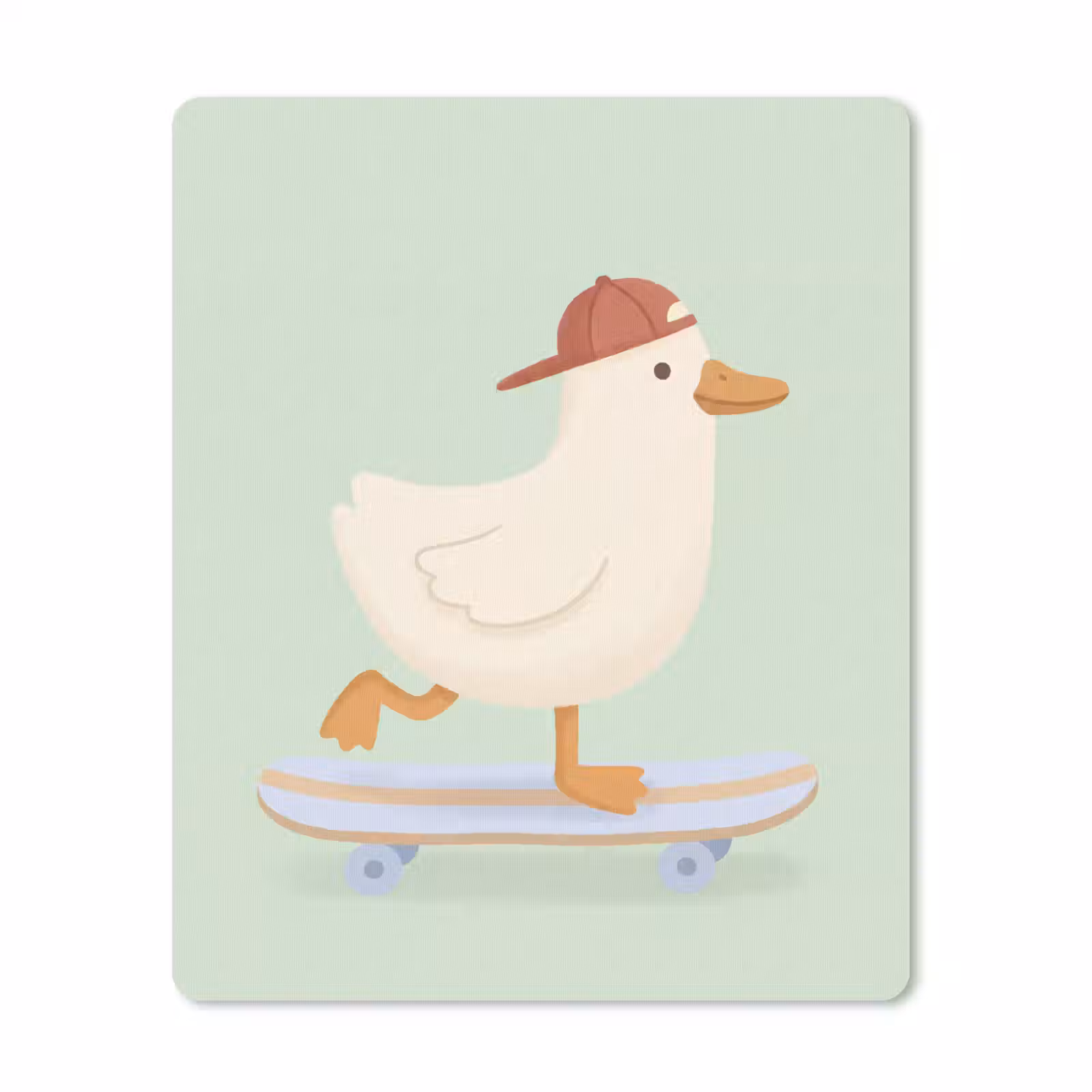 Muismat - Vogel - Skateboard - Dieren - Cartoon - Speels — 1