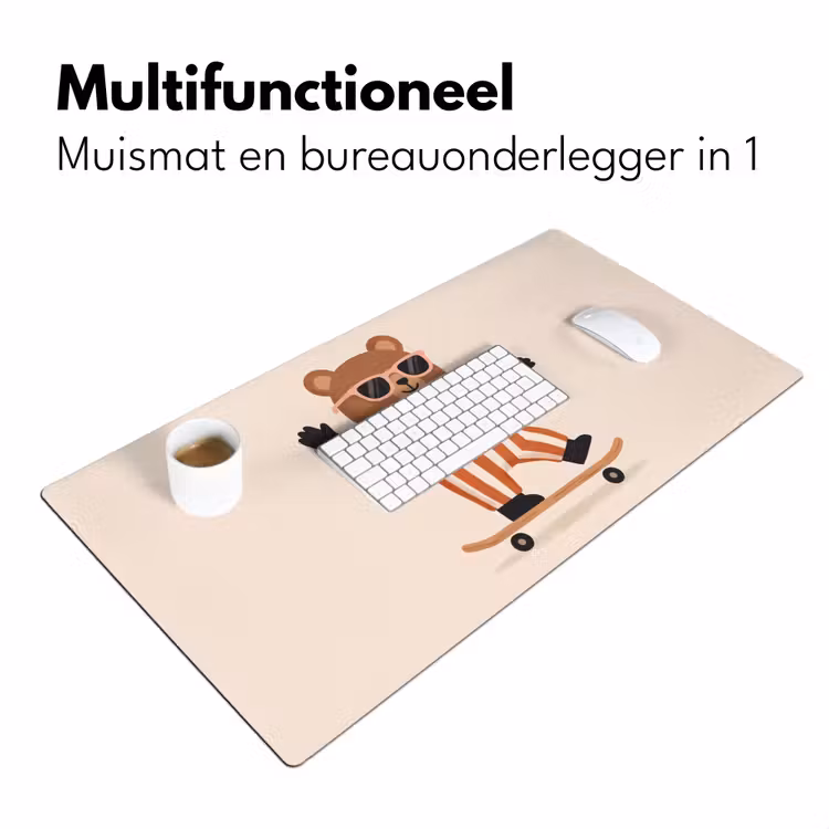Bureau onderlegger - Dieren - Skateboard - Spel - Cartoon - Roze — 7