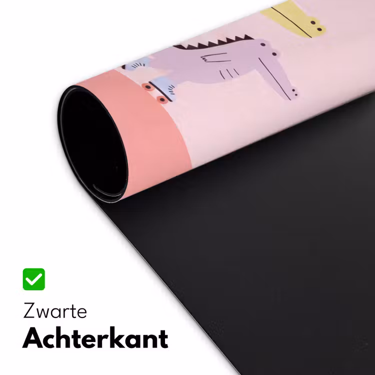 Bureau onderlegger - Dieren - Skaten - Illustratie - Speels - Roze — 5