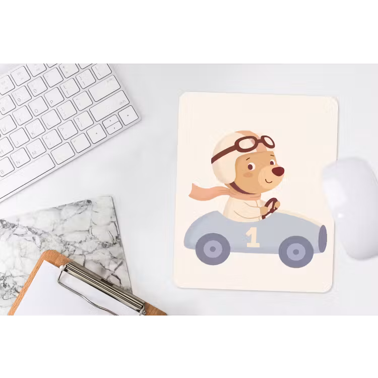 Muismat - Beer - Auto - Kinderkamer - Cartoon - Speels — 4