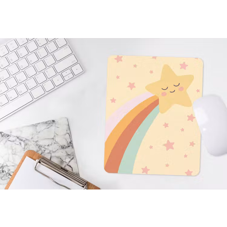 Muismat - Ster - Regenboog - Nacht - Illustratie - Pastel — 4