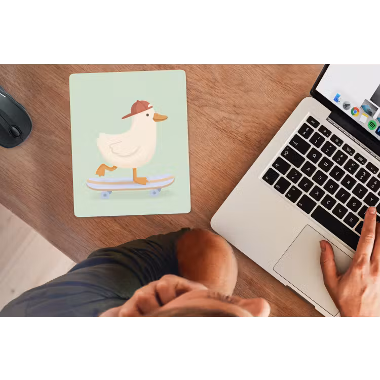 Muismat - Vogel - Skateboard - Dieren - Cartoon - Speels — 2