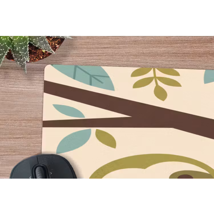 Muismat - Dieren - Moeder - Baby - Natuur - Groen — 5