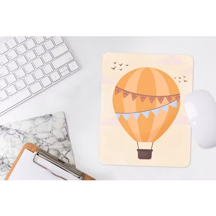 Muismat - Luchtballon - Slingers - Avontuur - Illustratie - Oranje — 4