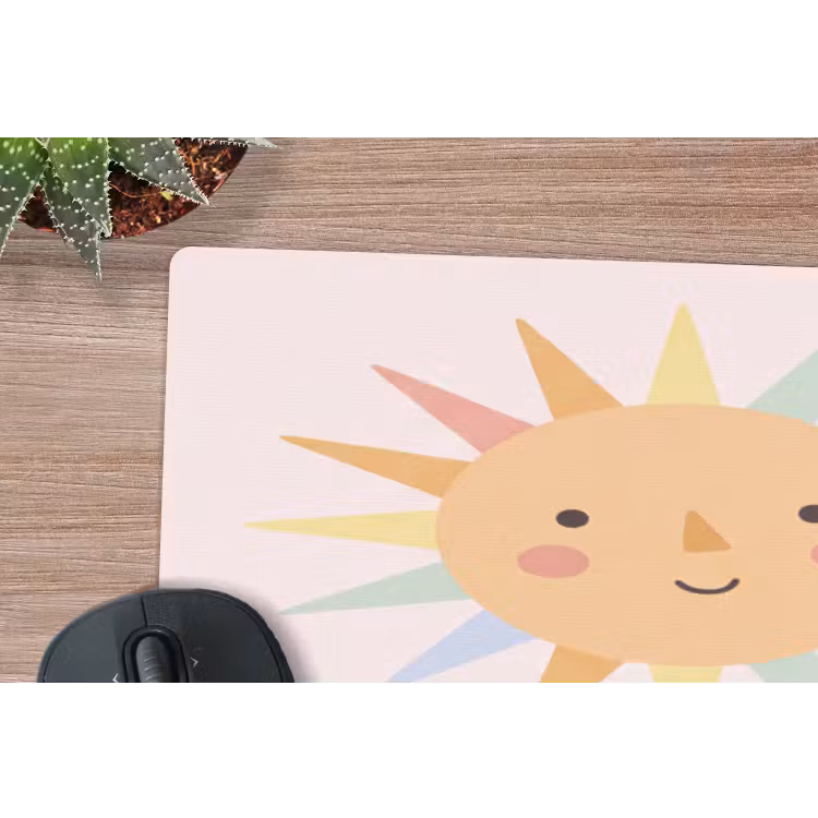 Muismat - Zon - Maan - Sterren - Kinderkamer - Pastel — 5