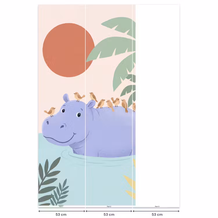 Behang - Dieren - Vogel - Water - Natuur - Illustratie — 6