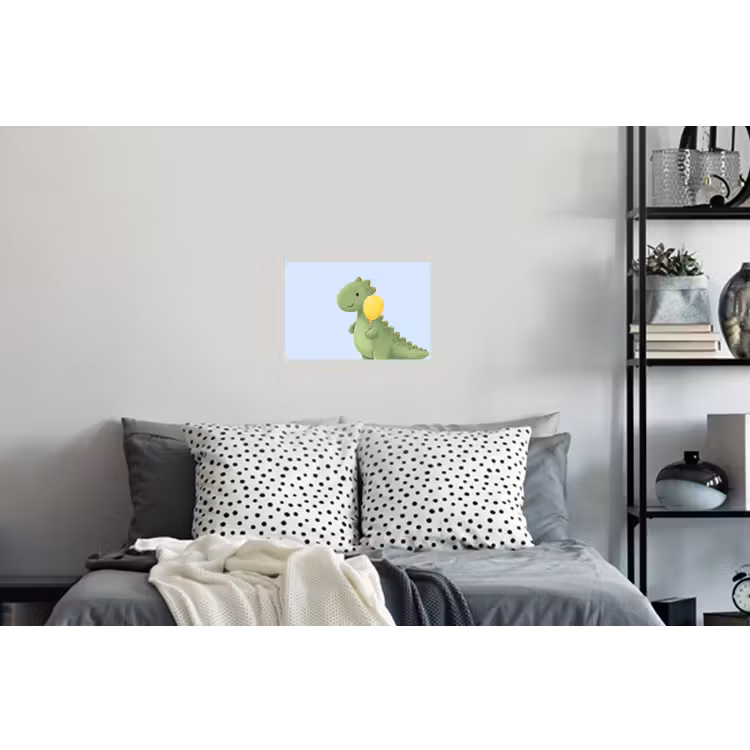 Muursticker - Dinosaurus - Ballon - Kinderkamer - Illustratie - Groen — 5