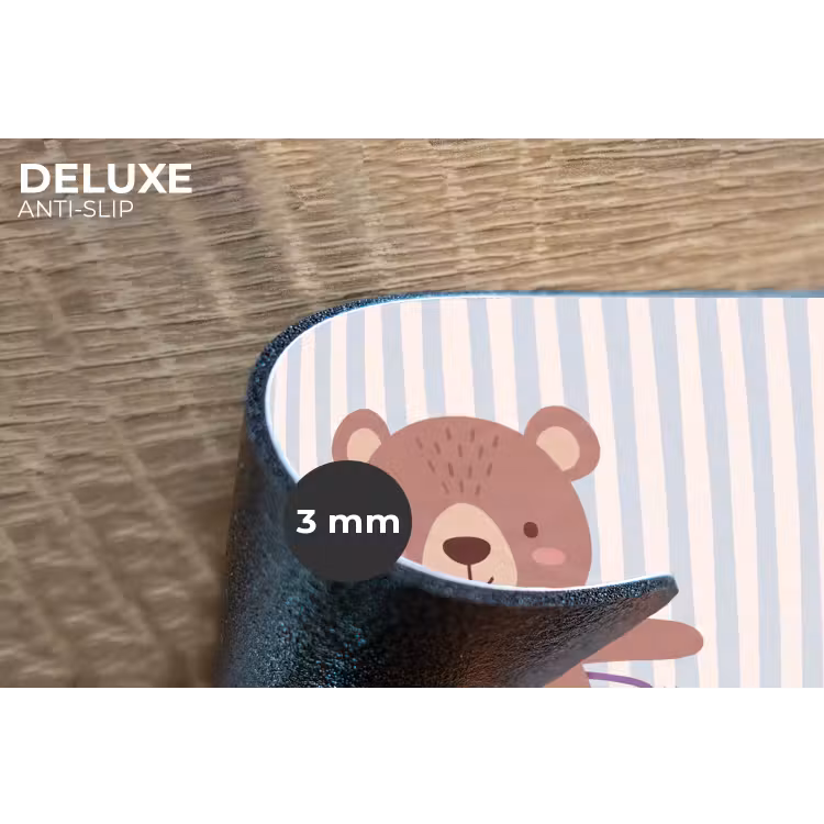Placemat - 6 stuks - Beer - Hoepel - Kinderkamer - Illustratie - Bruin — 4