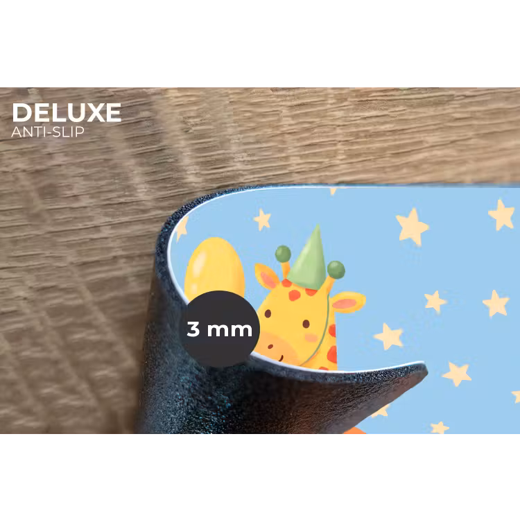 Placemat - 6 stuks - Dieren - Giraffe - Ballon - Feest - Kinderkamer — 4
