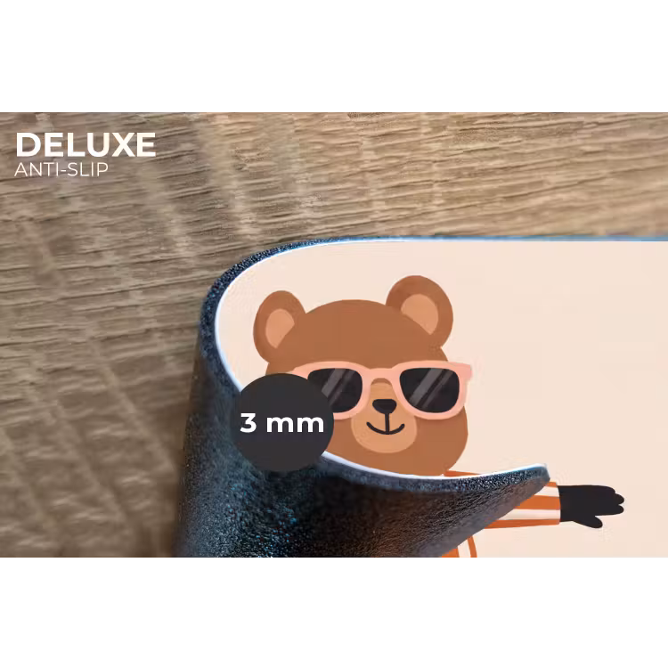 Placemat - 6 stuks - Dieren - Skateboard - Spel - Cartoon - Roze — 4