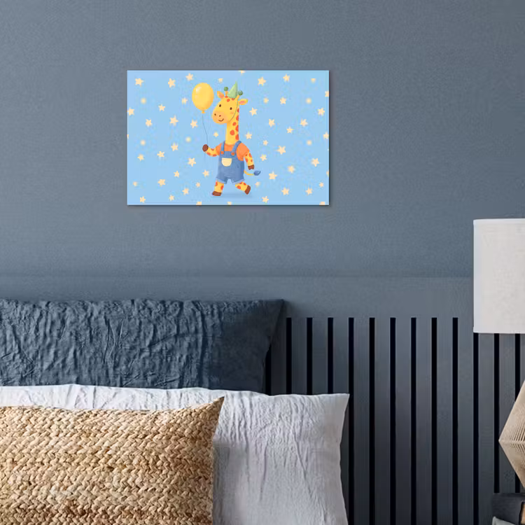 Poster - Dieren - Giraffe - Ballon - Feest - Kinderkamer — 3