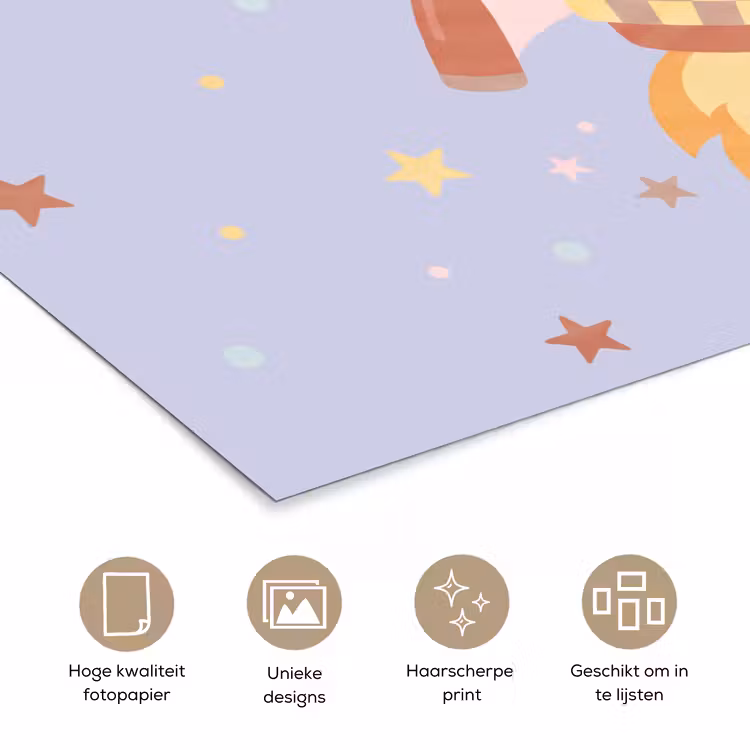 Poster - Raket - Ruimte - Planeet - Illustratie — 5