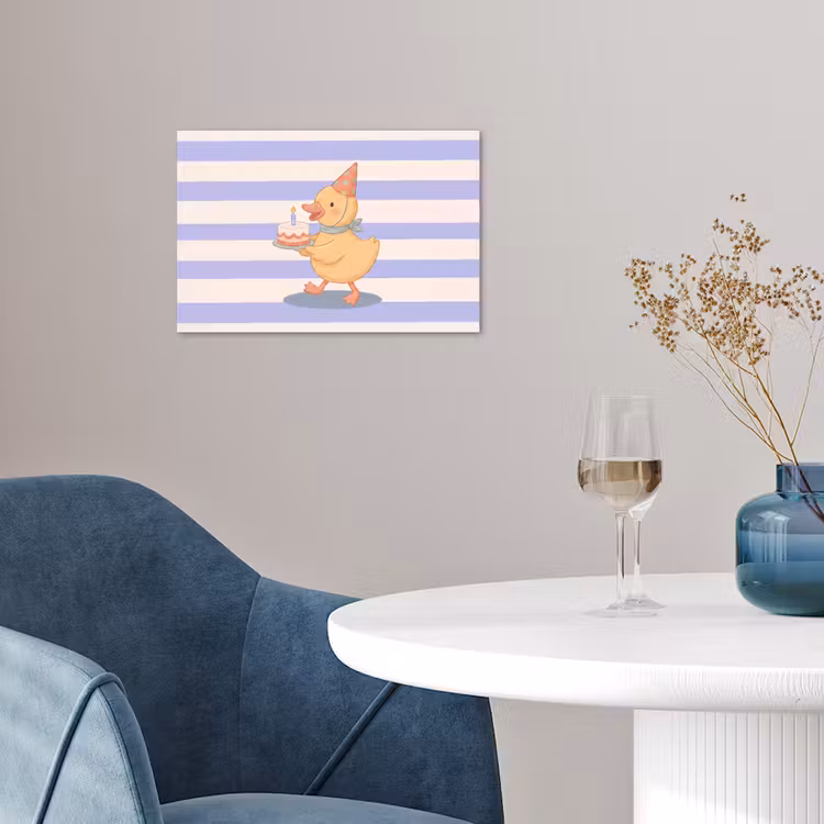 Poster - Vogel - Feest - Taart - Kinder - Illustratie — 4