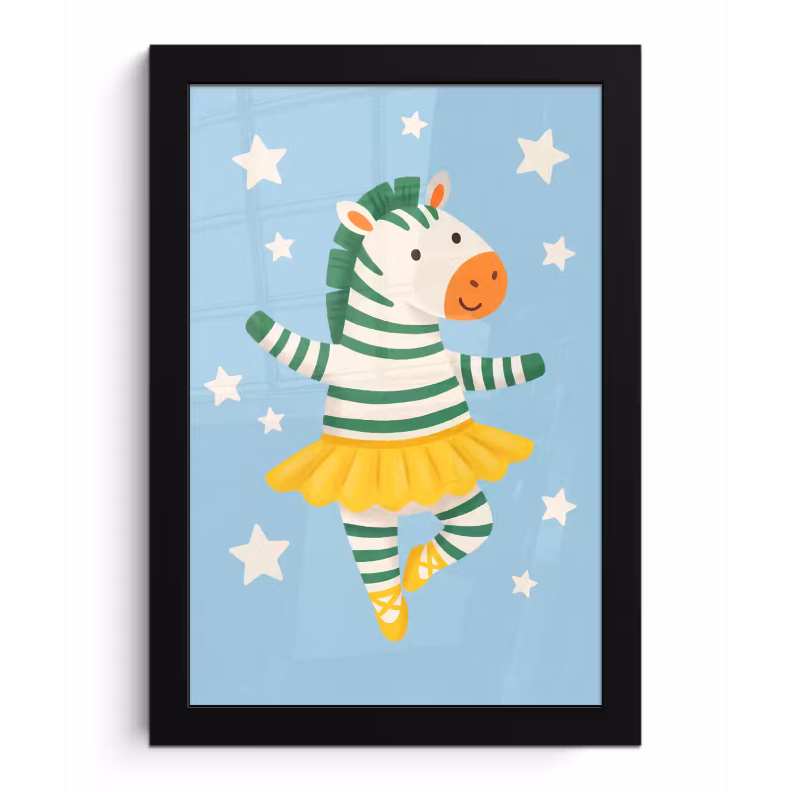 Poster met lijst - Dieren - Dans - Illustratie - Kinderkamer - Sterren — 1