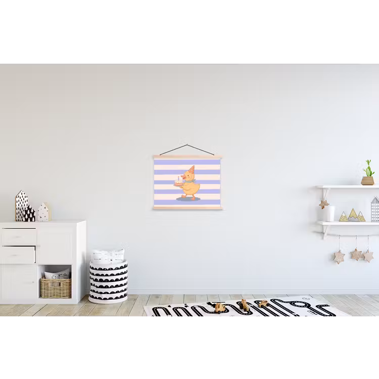 Schoolplaat - Vogel - Feest - Taart - Kinder - Illustratie — 3