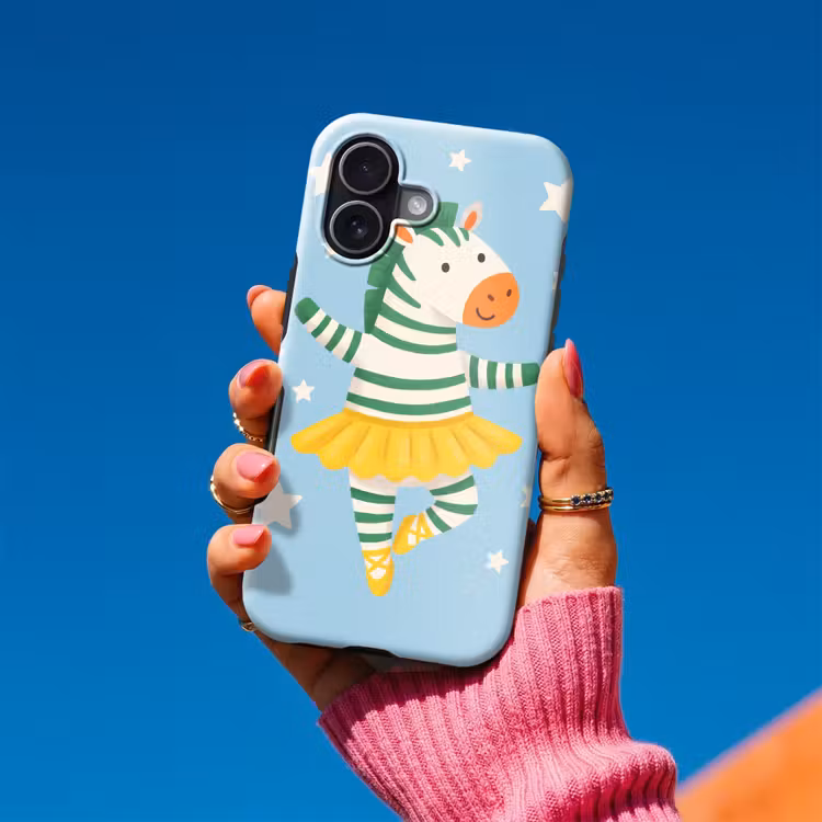 Telefoonhoesje Toughcase - Dieren - Dans - Illustratie - Kinderkamer - Sterren — 2