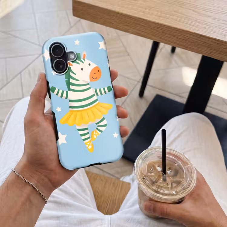 Telefoonhoesje Toughcase - Dieren - Dans - Illustratie - Kinderkamer - Sterren — 4