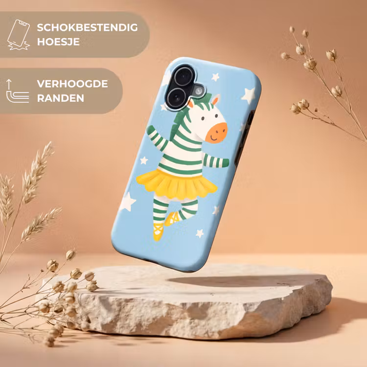Telefoonhoesje Toughcase - Dieren - Dans - Illustratie - Kinderkamer - Sterren — 5