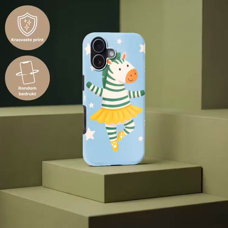 Telefoonhoesje Toughcase - Dieren - Dans - Illustratie - Kinderkamer - Sterren — 7