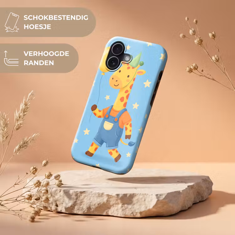 Telefoonhoesje Toughcase - Dieren - Giraffe - Ballon - Feest - Kinderkamer — 5