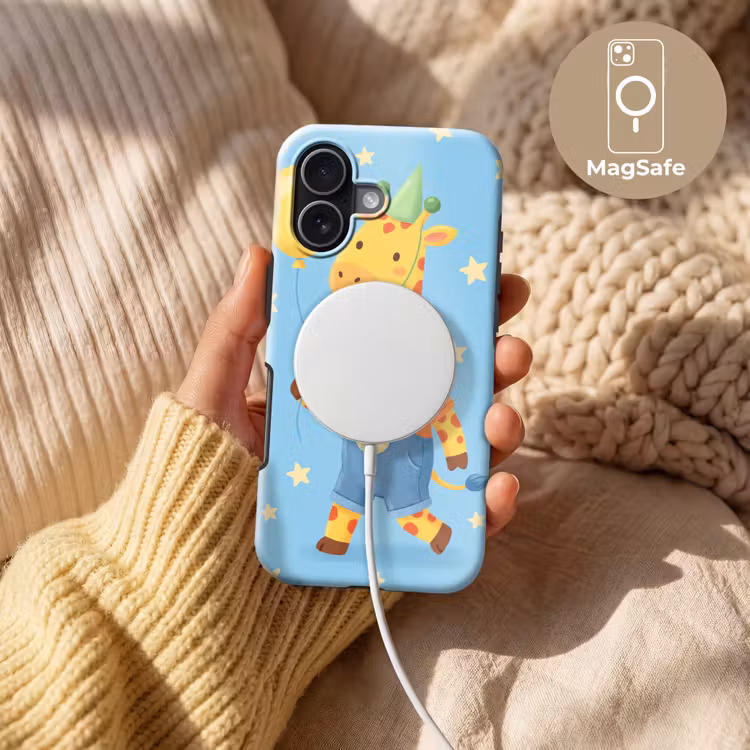 Telefoonhoesje Toughcase - Dieren - Giraffe - Ballon - Feest - Kinderkamer — 8