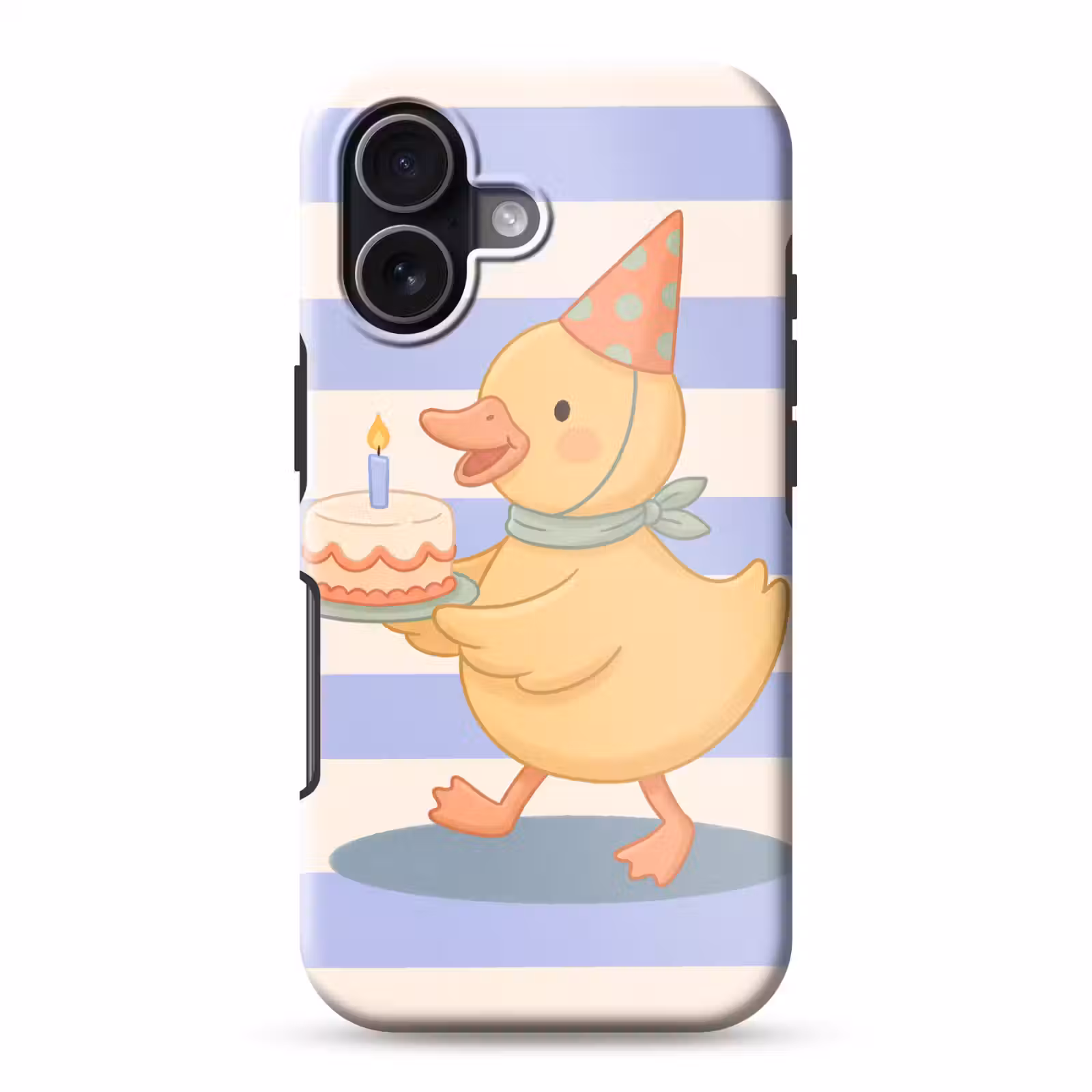 Telefoonhoesje Toughcase - Vogel - Feest - Taart - Kinder - Illustratie — 1