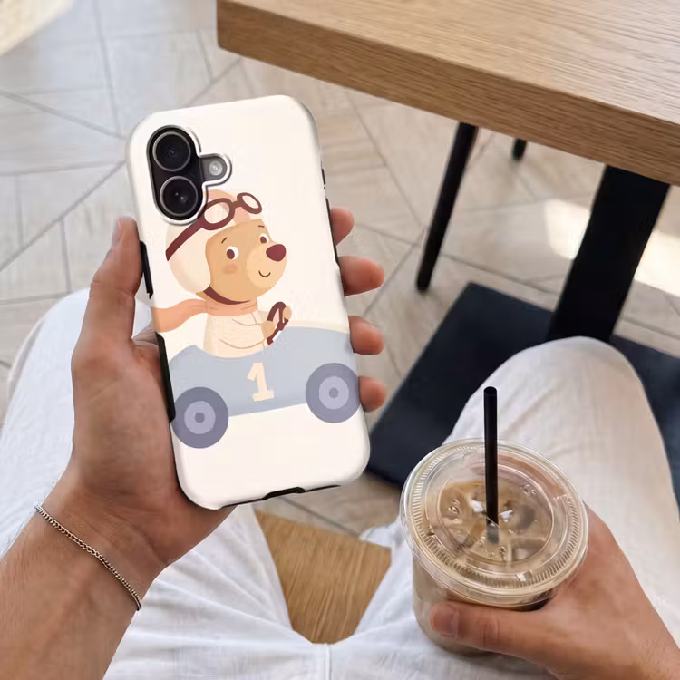 Telefoonhoesje Toughcase - Beer - Auto - Kinderkamer - Cartoon - Speels — 4