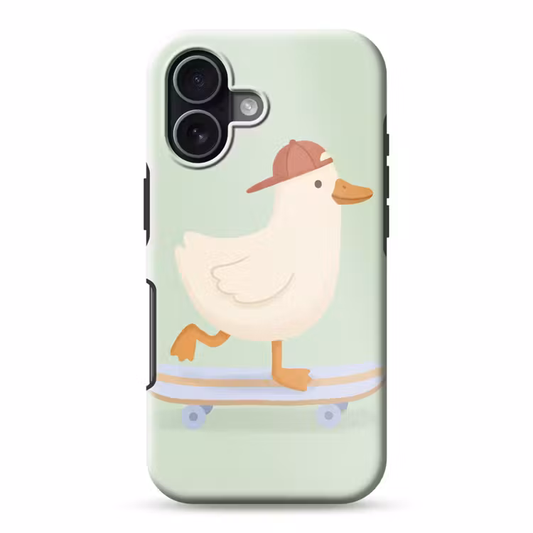 Telefoonhoesje Toughcase - Vogel - Skateboard - Dieren - Cartoon - Speels — 1