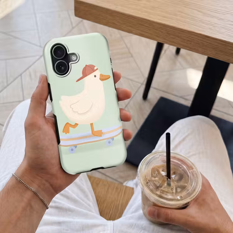 Telefoonhoesje Toughcase - Vogel - Skateboard - Dieren - Cartoon - Speels — 4