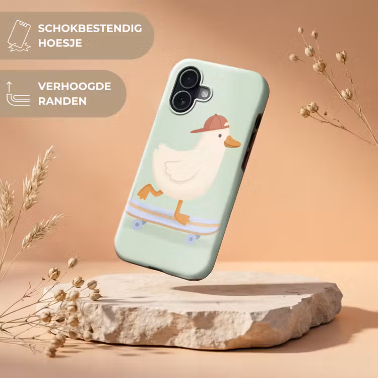 Telefoonhoesje Toughcase - Vogel - Skateboard - Dieren - Cartoon - Speels — 5