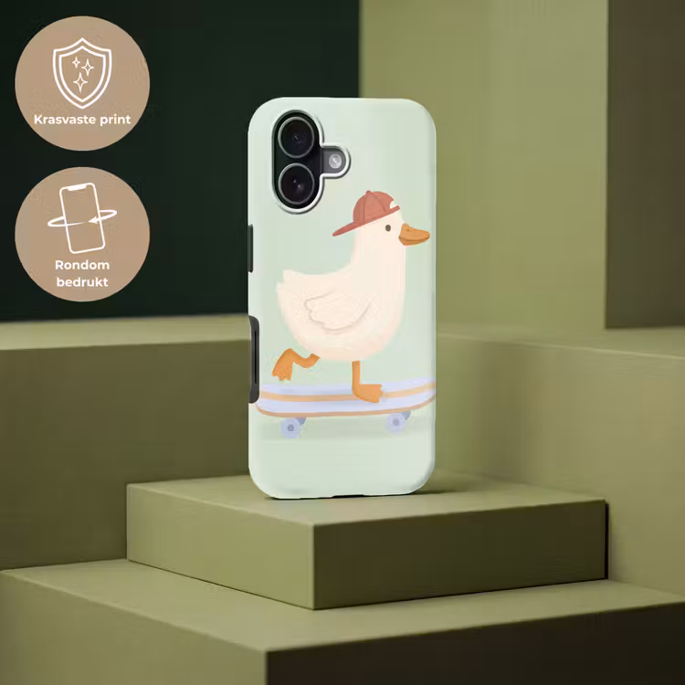 Telefoonhoesje Toughcase - Vogel - Skateboard - Dieren - Cartoon - Speels — 7