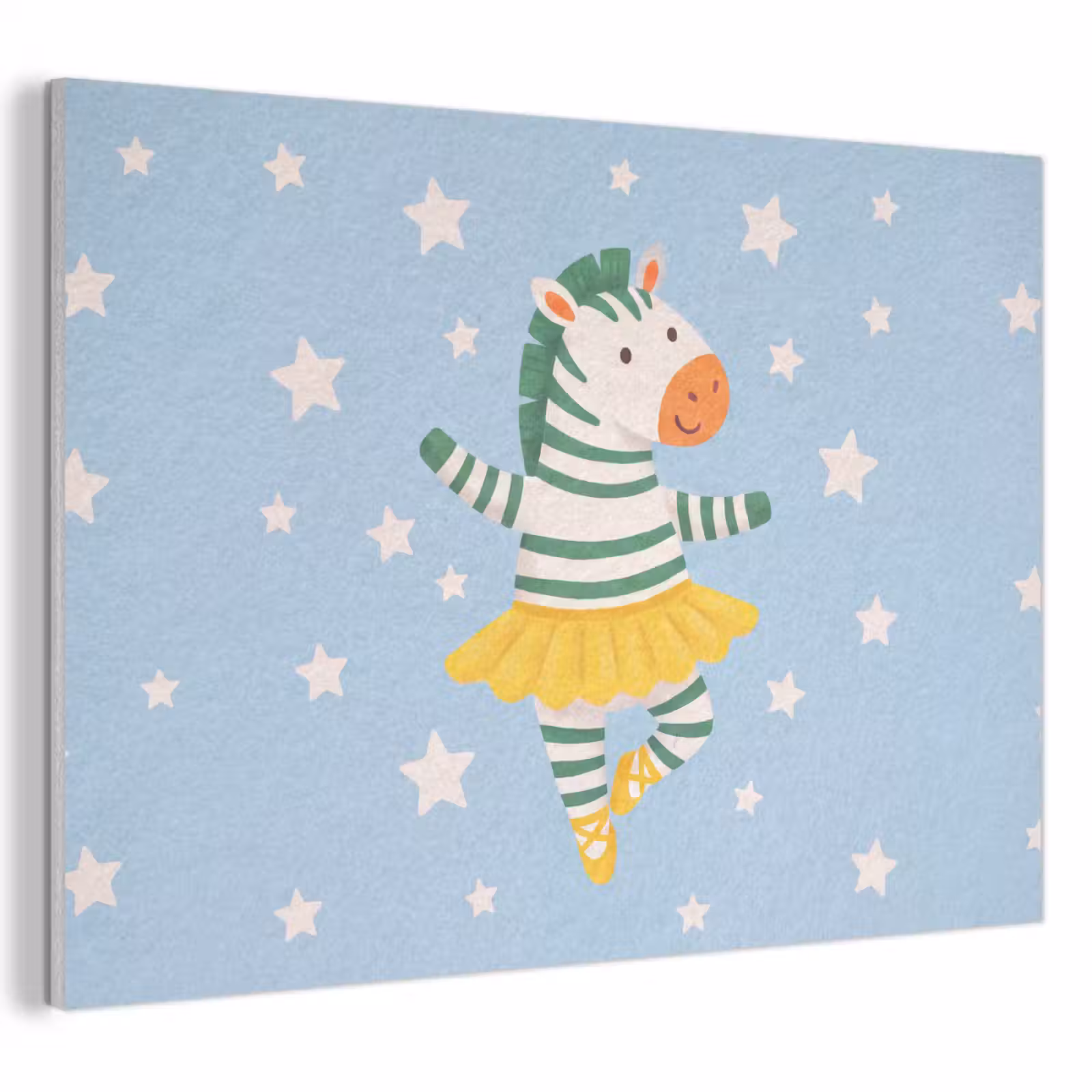 Akoestisch schilderij - Dieren - Dans - Illustratie - Kinderkamer - Sterren — 1