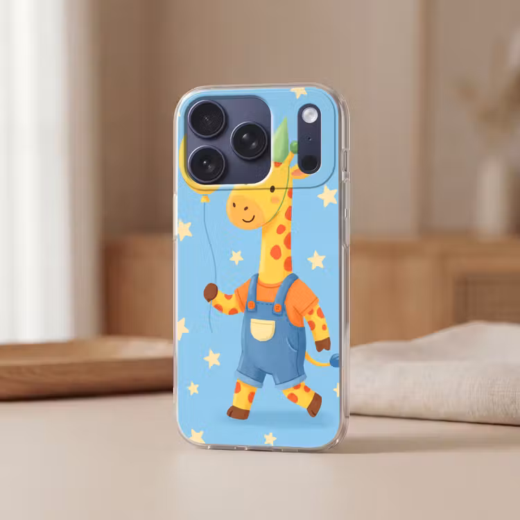 Telefoonhoesje - Dieren - Giraffe - Ballon - Feest - Kinderkamer — 3