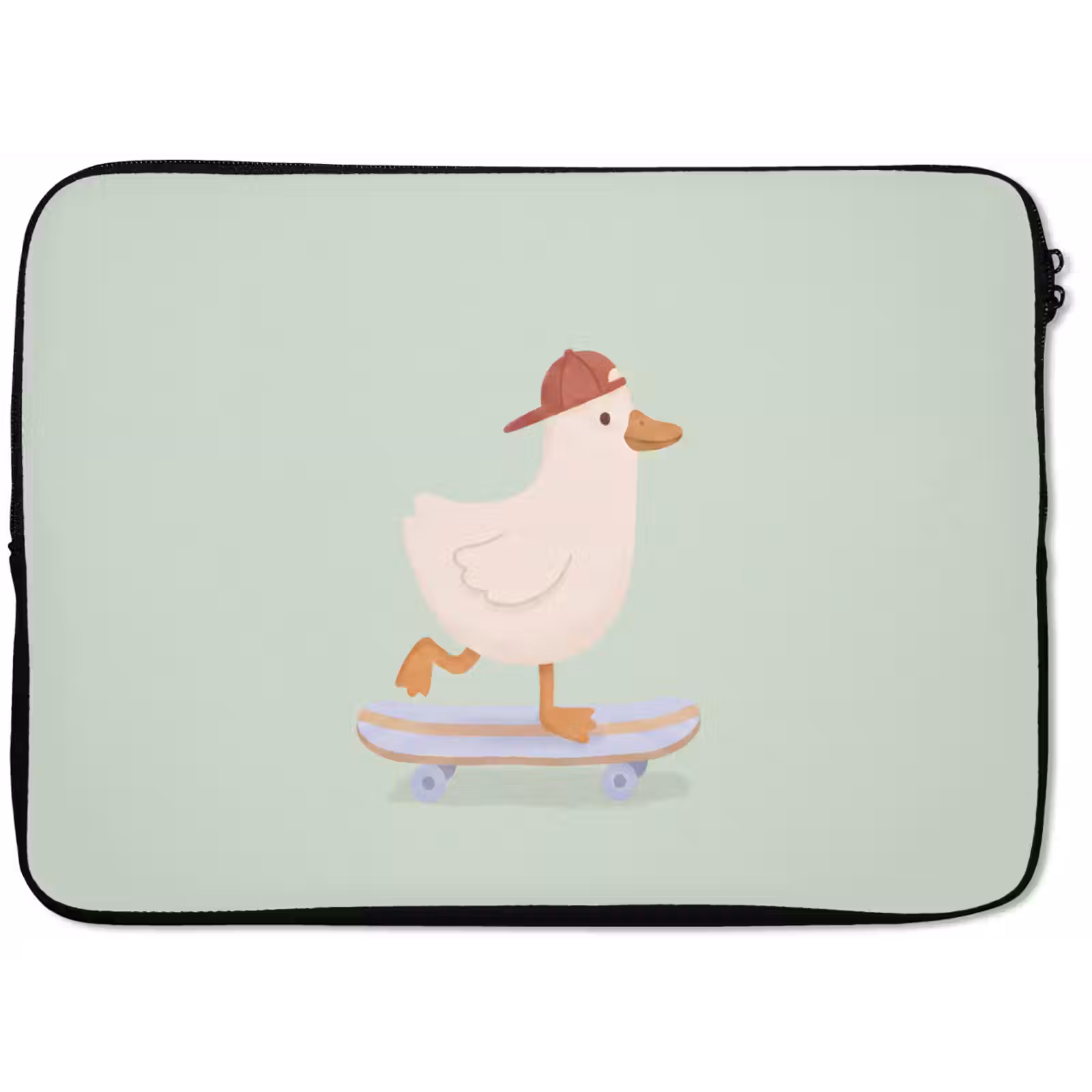Laptophoes Vogel - Skateboard - Dieren - Cartoon - Speels — 1