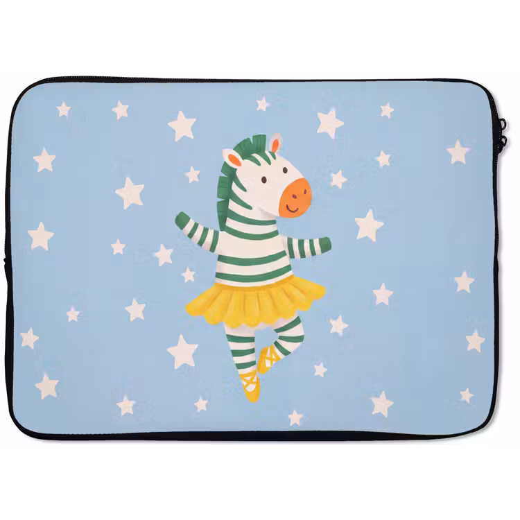 Laptophoes Dieren - Dans - Illustratie - Kinderkamer - Sterren — 1
